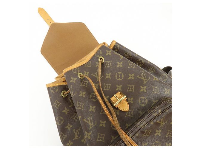 Zaino Louis Vuitton Monogram Montsouris GM Brown M51135 - vista 18