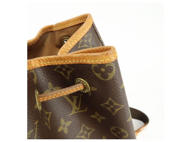 Zaino Louis Vuitton Monogram Montsouris GM Brown M51135 - vista 19