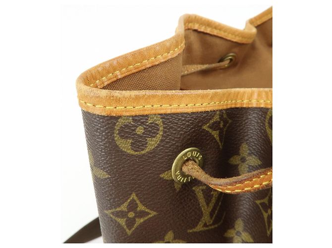 Zaino Louis Vuitton Monogram Montsouris GM Brown M51135 - vista 20