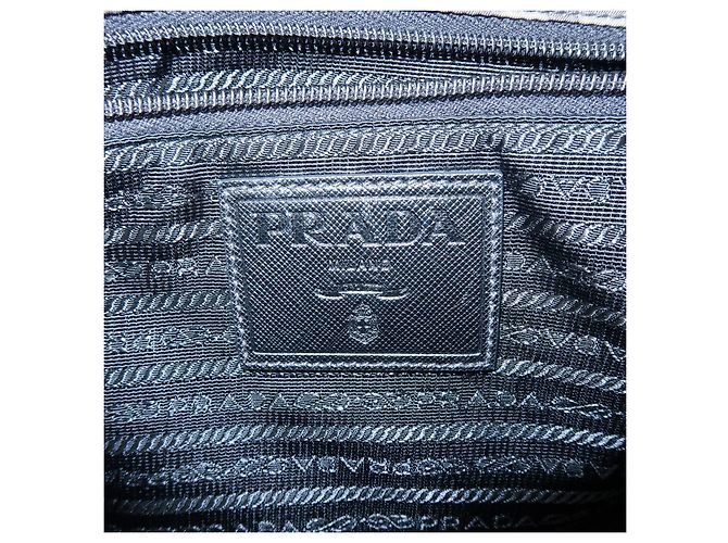 Borsa a tracolla PRADA in nylon e pelle Saffiano con logo triangolare Khaki VA0768 - vista 21