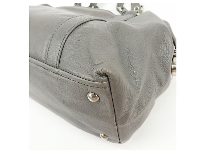 Borsa Boston in pelle con logo Triangle PRADA Borsa a tracolla Grigio BR2630 - vista 12