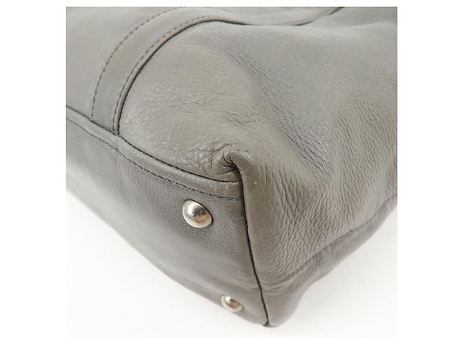 Borsa Boston in pelle con logo Triangle PRADA Borsa a tracolla Grigio BR2630 - vista 13