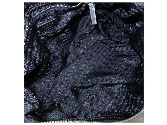 Borsa Boston in pelle con logo Triangle PRADA Borsa a tracolla Grigio BR2630 - vista 20