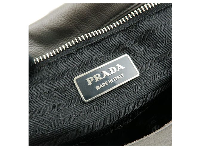 Borsa Boston in pelle con logo Triangle PRADA Borsa a tracolla Grigio BR2630 - vista 23