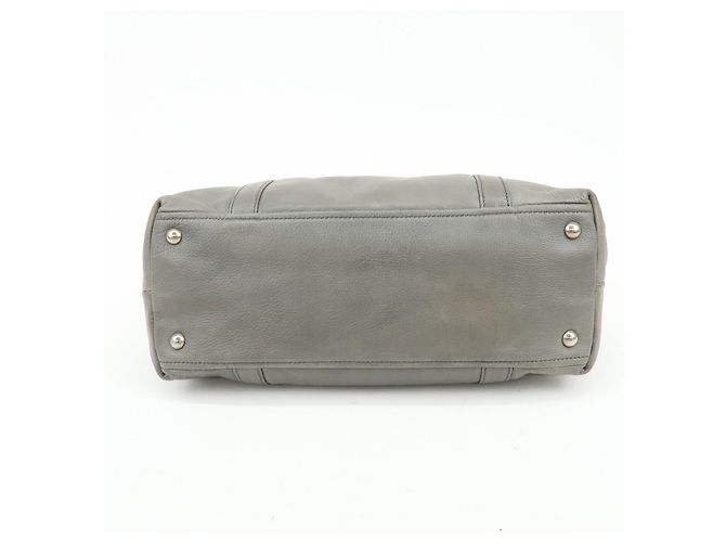 Borsa Boston in pelle con logo Triangle PRADA Borsa a tracolla Grigio BR2630 - vista 5