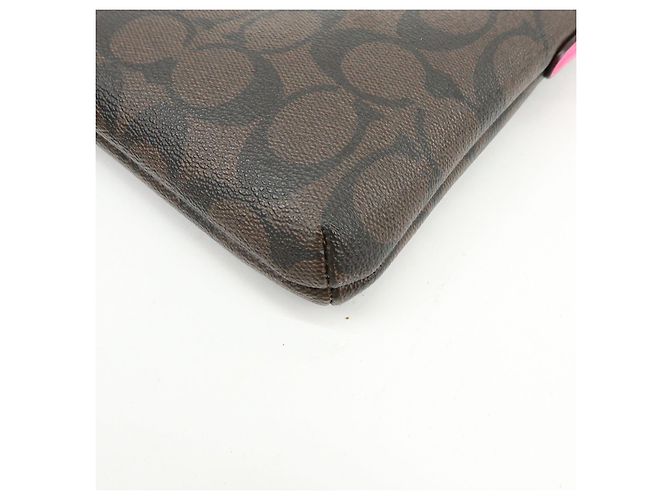 Borsa a tracolla e borsa a spalla COACH Signature PVC Leather Marrone Rosa - vista 10