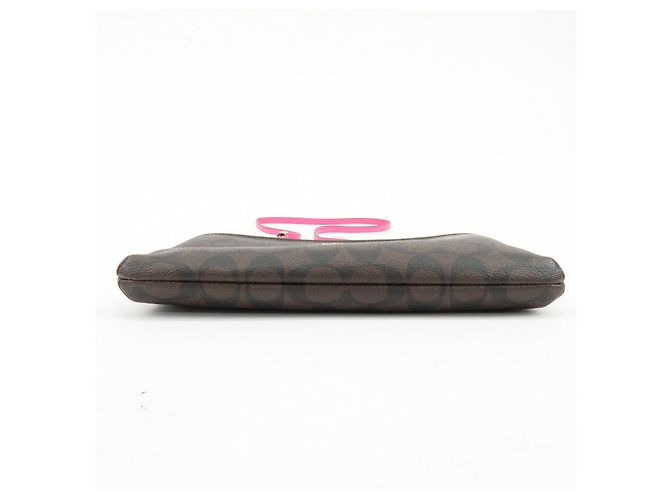 Borsa a tracolla e borsa a spalla COACH Signature PVC Leather Marrone Rosa - vista 5