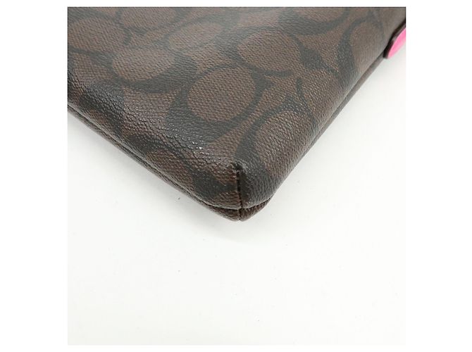 Borsa a tracolla e borsa a spalla COACH Signature PVC Leather Marrone Rosa - vista 8