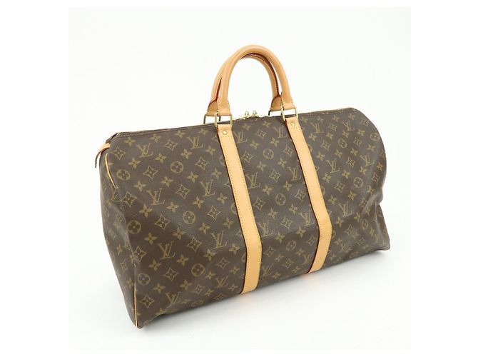 Louis Vuitton Monogram Keep All 50 Boston Bag Brown M41426 - vista 4