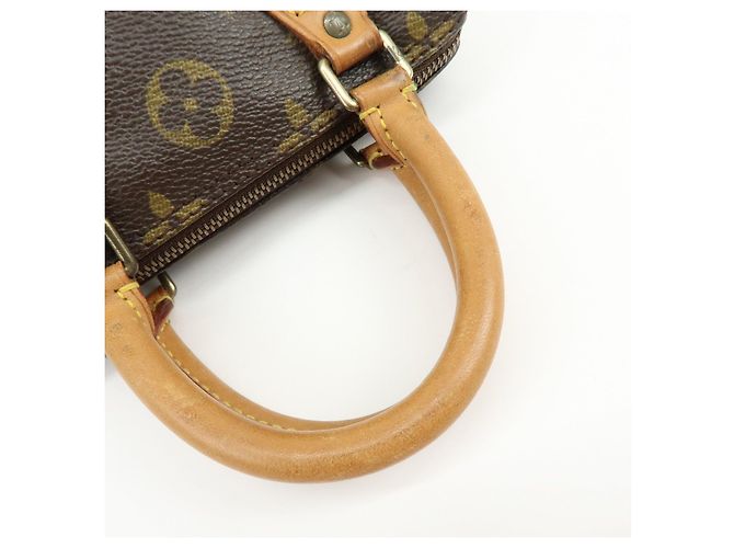 Borsa a mano Louis Vuitton Monogram Mini Speedy Marrone M41534 J75011 Lot - vista 10