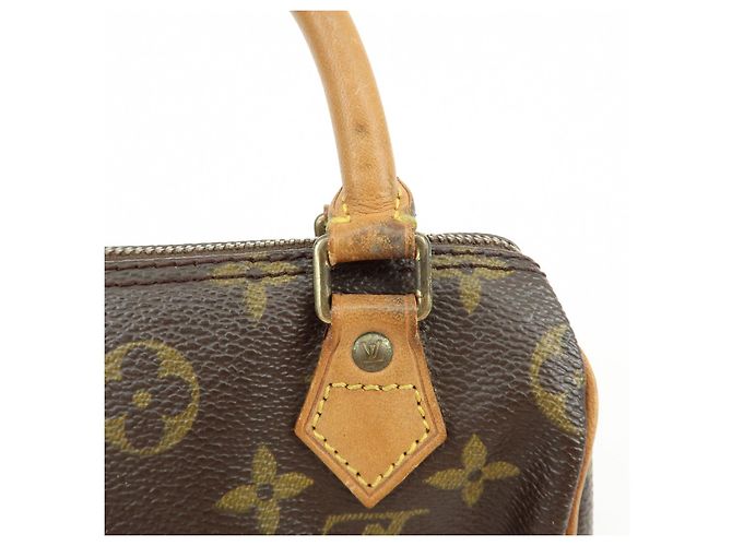 Borsa a mano Louis Vuitton Monogram Mini Speedy Marrone M41534 J75011 Lot - vista 11