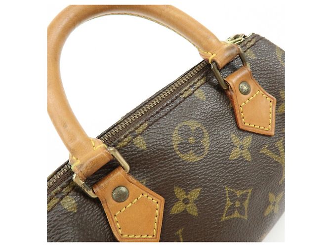 Borsa a mano Louis Vuitton Monogram Mini Speedy Marrone M41534 J75011 Lot - vista 12