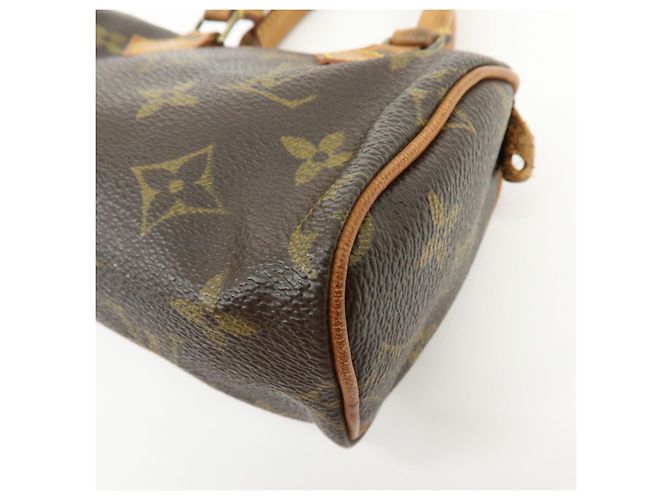 Borsa a mano Louis Vuitton Monogram Mini Speedy Marrone M41534 J75011 Lot - vista 14