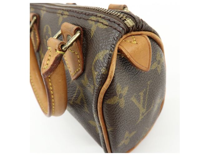 Borsa a mano Louis Vuitton Monogram Mini Speedy Marrone M41534 J75011 Lot - vista 16