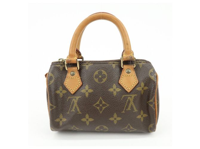 Borsa a mano Louis Vuitton Monogram Mini Speedy Marrone M41534 J75011 Lot - vista 2