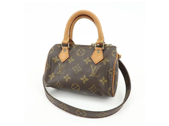 Borsa a mano Louis Vuitton Monogram Mini Speedy Marrone M41534 J75011 Lot - vista 3