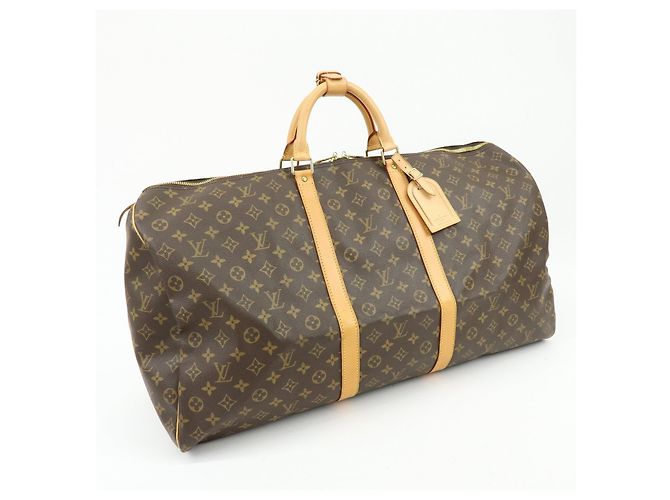 Louis Vuitton Monogram Keep All 60 Boston Bag Brown M41422 - vista 4
