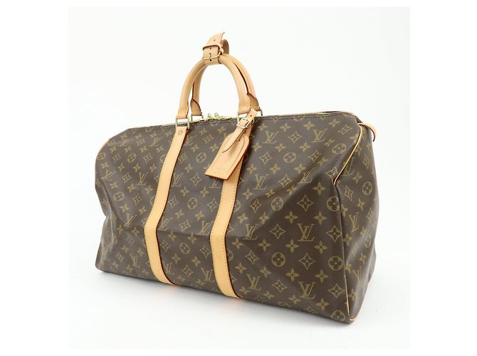 Louis Vuitton Monogram Keep All 50 Boston Bag Brown M41426 - vista 3