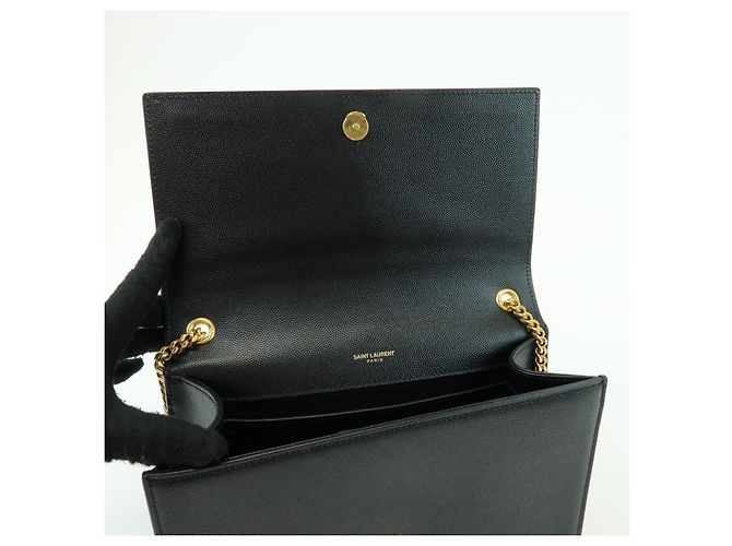 Autre Marque SAINT LAURENT PARIS Borsa a tracolla con catena in pelle Casandra Kate 364021 - vista 16