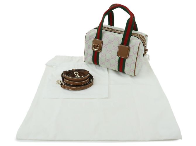 Borsa Mini Boston 2Way GUCCI Sherry Interlocking G Canvas Leather 856055 - vista 12