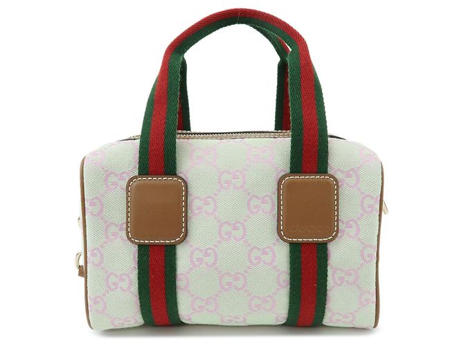 Borsa Mini Boston 2Way GUCCI Sherry Interlocking G Canvas Leather 856055 - vista 2