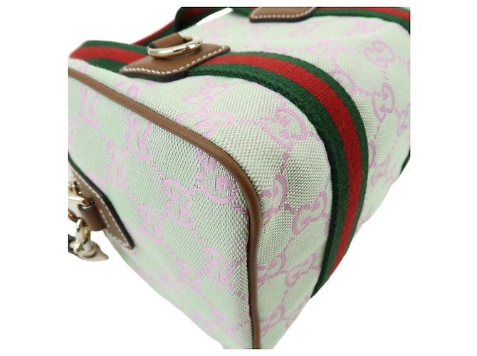 Borsa Mini Boston 2Way GUCCI Sherry Interlocking G Canvas Leather 856055 - vista 5