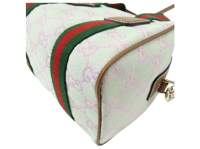 Borsa Mini Boston 2Way GUCCI Sherry Interlocking G Canvas Leather 856055 - vista 6