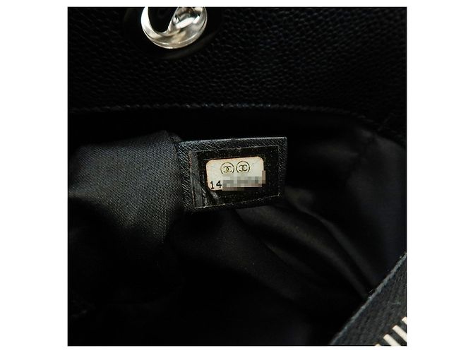 Borsa a tracolla CHANEL Matelasse COCO Mark Caviarskin Nera A50995 - vista 11