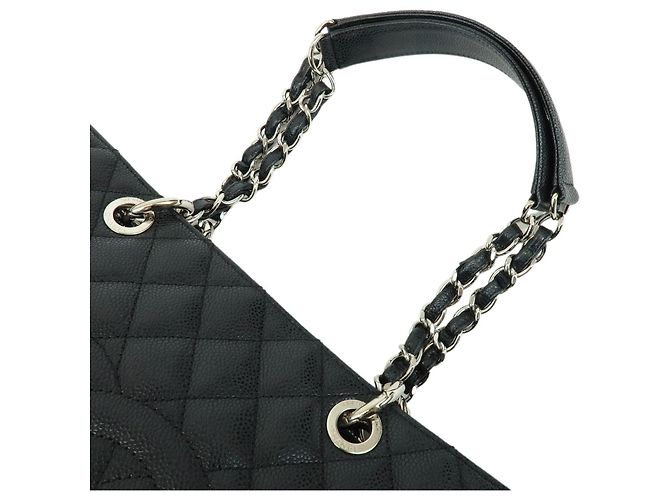 Borsa a tracolla CHANEL Matelasse COCO Mark Caviarskin Nera A50995 - vista 4