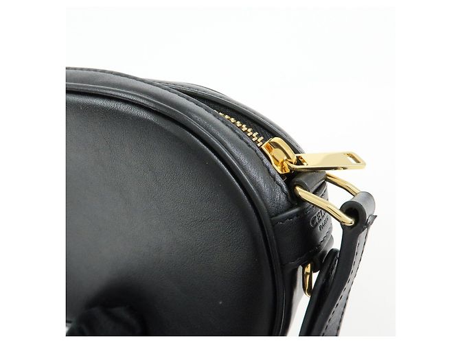 Céline CELINE C Charm Borsa a tracolla in pelle Borsa a spalla Borsa camera Nero - vista 18