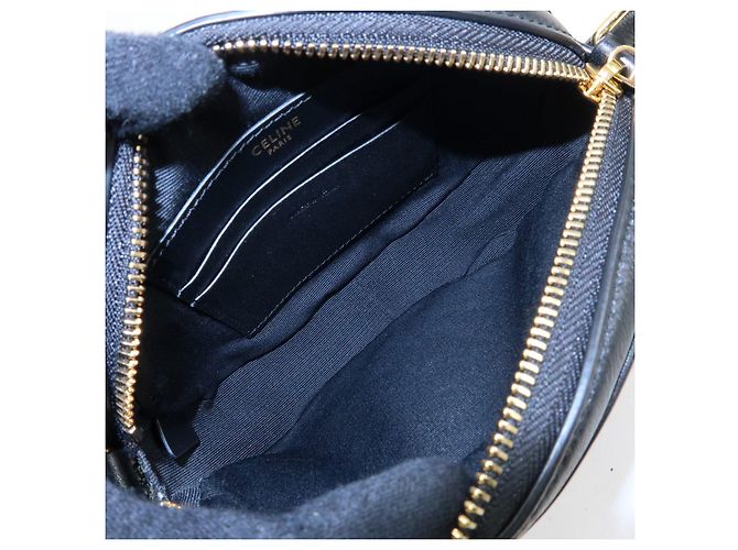 Céline CELINE C Charm Borsa a tracolla in pelle Borsa a spalla Borsa camera Nero - vista 21