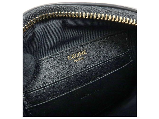 Céline CELINE C Charm Borsa a tracolla in pelle Borsa a spalla Borsa camera Nero - vista 23