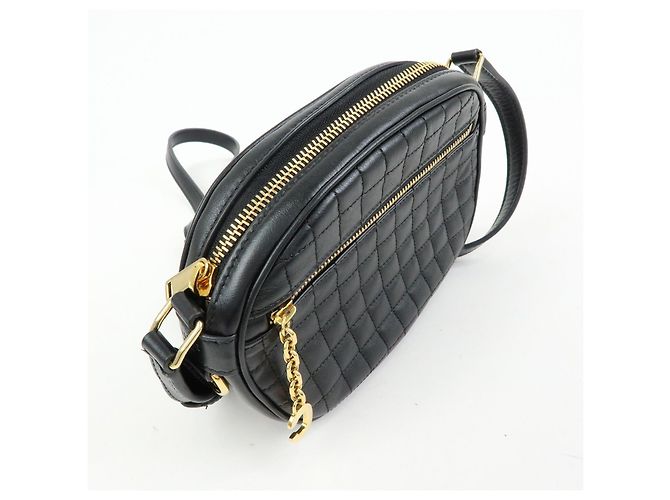 Céline CELINE C Charm Borsa a tracolla in pelle Borsa a spalla Borsa camera Nero - vista 4