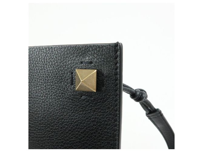 VALENTINO Borsa a spalla e a tracolla in pelle con borchie Nero - vista 15
