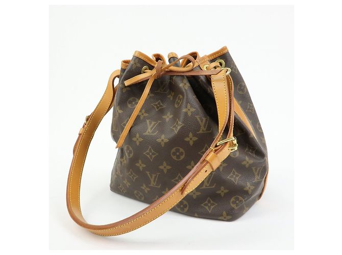 Borsa a tracolla Louis Vuitton Monogram Petit Noe Brown M42226 - vista 3