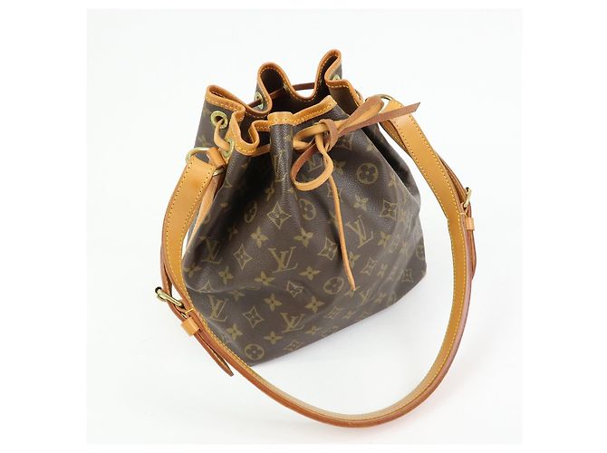 Borsa a tracolla Louis Vuitton Monogram Petit Noe Brown M42226 - vista 4