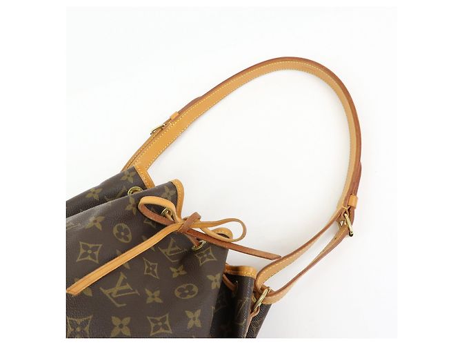 Borsa a tracolla Louis Vuitton Monogram Petit Noe Brown M42226 - vista 7