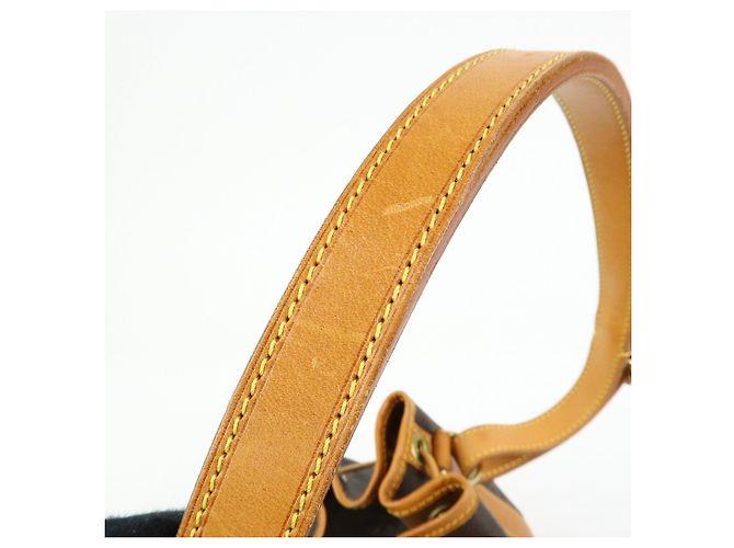 Borsa a tracolla Louis Vuitton Monogram Petit Noe Brown M42226 - vista 8