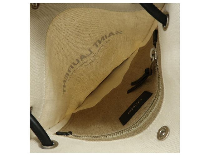 Autre Marque SAINT LAURENT PARIS Borsa a tracolla in tela e pelle 710272 - vista 18