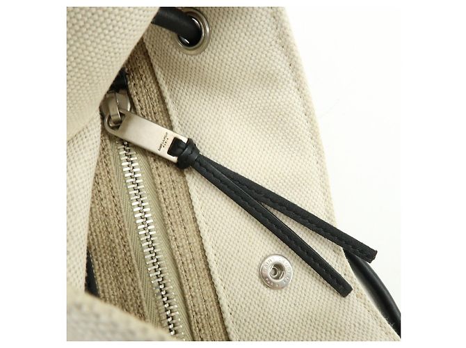 Autre Marque SAINT LAURENT PARIS Borsa a tracolla in tela e pelle 710272 - vista 19