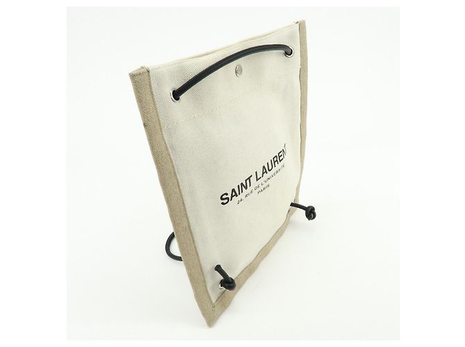 Autre Marque SAINT LAURENT PARIS Borsa a tracolla in tela e pelle 710272 - vista 4