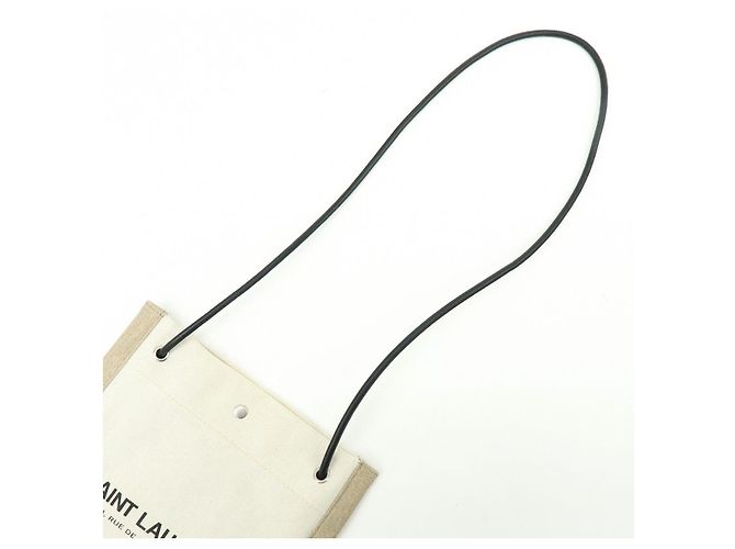 Autre Marque SAINT LAURENT PARIS Borsa a tracolla in tela e pelle 710272 - vista 6