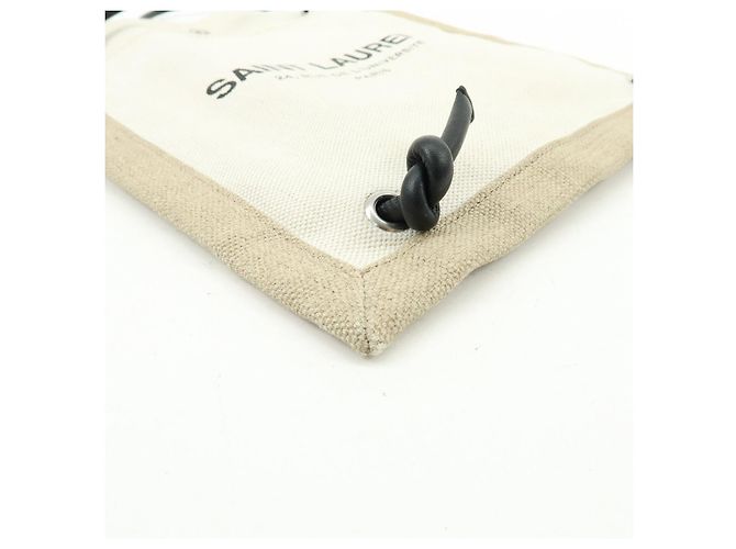 Autre Marque SAINT LAURENT PARIS Borsa a tracolla in tela e pelle 710272 - vista 8