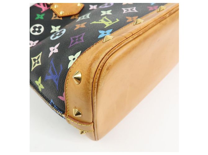 Borsa a mano Louis Vuitton Monogram Multicolor Alma PM Noir M40444 - vista 12