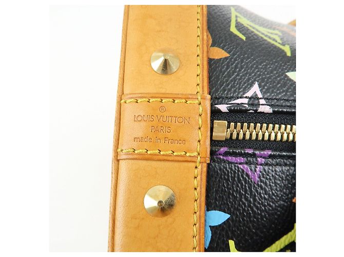 Borsa a mano Louis Vuitton Monogram Multicolor Alma PM Noir M40444 - vista 23