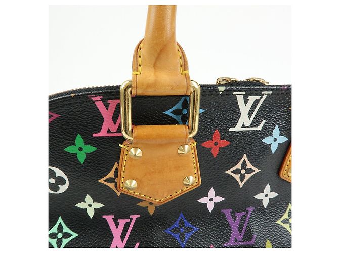 Borsa a mano Louis Vuitton Monogram Multicolor Alma PM Noir M40444 - vista 9