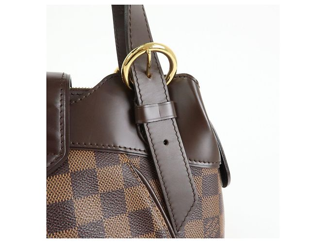 Borsa Louis Vuitton Damier Sistina PM Damier Ebene N41542 - vista 10