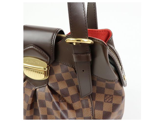 Borsa Louis Vuitton Damier Sistina PM Damier Ebene N41542 - vista 15