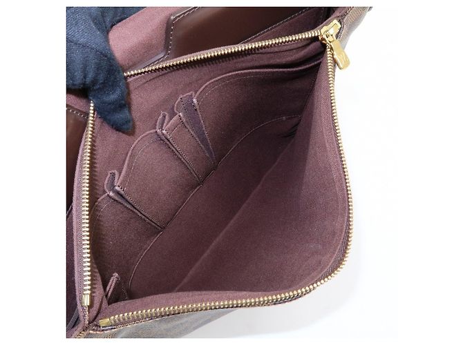 Louis Vuitton Damier Spencer Shoulder Bag Damier Ebene Brown N58021 - vista 20