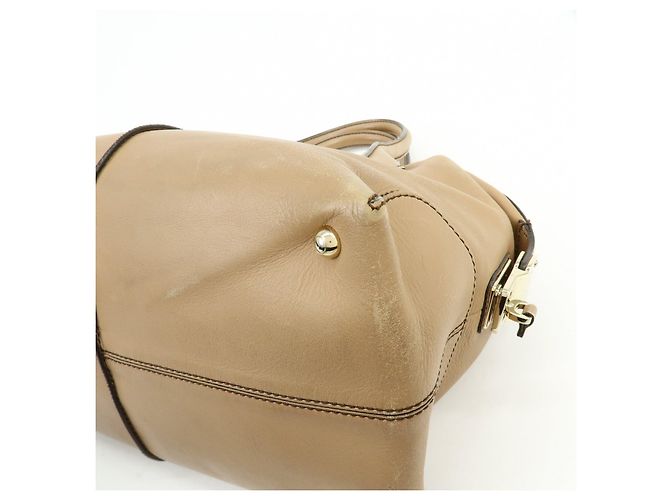 Borsa 2Way D-Cube in pelle Borsa a mano Borsa a tracolla Beige TOD'S - vista 12